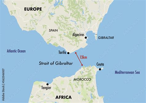 Strait Of Gibraltar Map Of Africa - vrogue.co