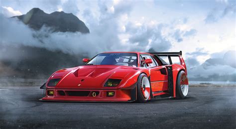 Download Car Supercar Ferrari Vehicle Ferrari F40 HD Wallpaper