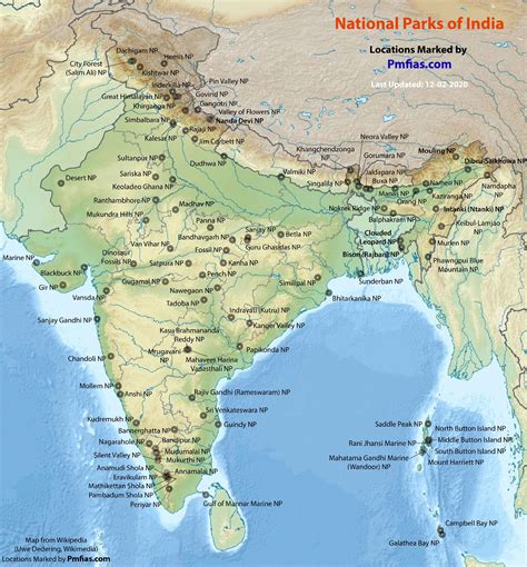 National Parks Of India On Map – The World Map