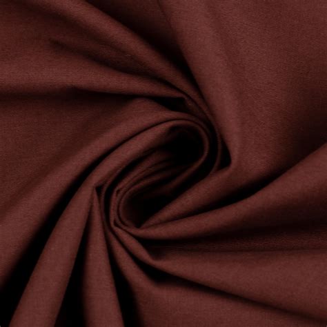 Dark brown, plain solid colour, woven 100% cotton fabric - Oeko-Tex ...