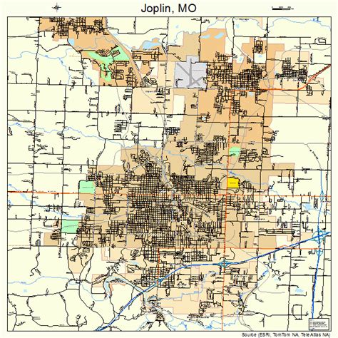 Joplin Missouri Street Map 2937592