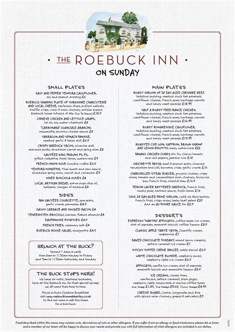 Dine – The Roebuck Inn