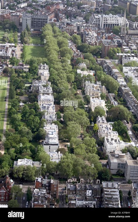 High level oblique aerial view south east of Kensington Palace Stock ...