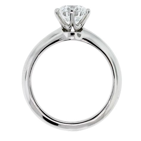Tiffany and Co. Round Brilliant Diamond Platinum Engagement Ring