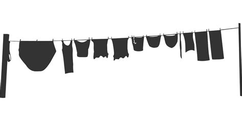 Clothesline Washing Line Laundry · Free vector graphic on Pixabay
