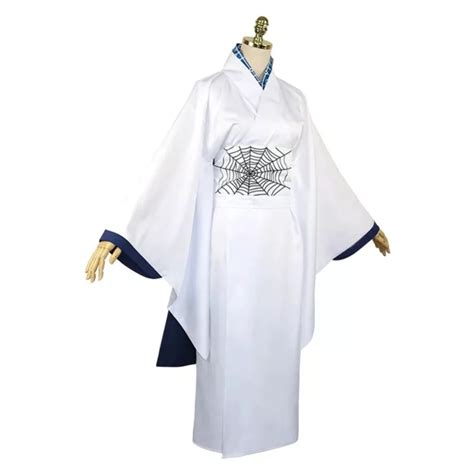 Rui Spider Sister Cosplay Costumes, White Kimono Dress Outfits for Men's and Women's Children's ...