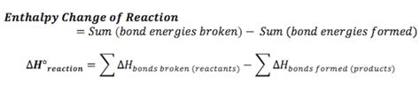 Bond Enthalpy: Definition, Calculations & Values - Video & Lesson Transcript | Study.com