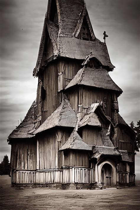 Viking Stave Church · Creative Fabrica