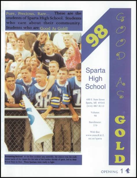 Explore 1998 Sparta High School Yearbook, Sparta MI - Classmates