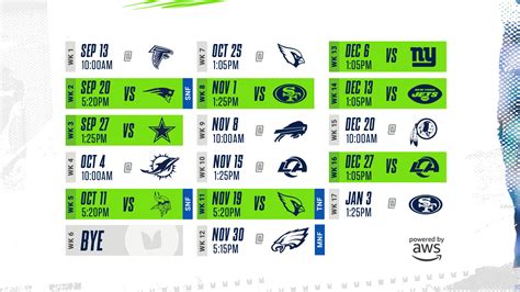 Seattle Seahawks 2020-21 Schedule Released - 750 The Game