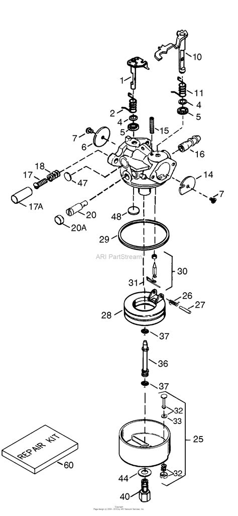 Tecumseh TEC-640346 Parts Diagram for Carburetor