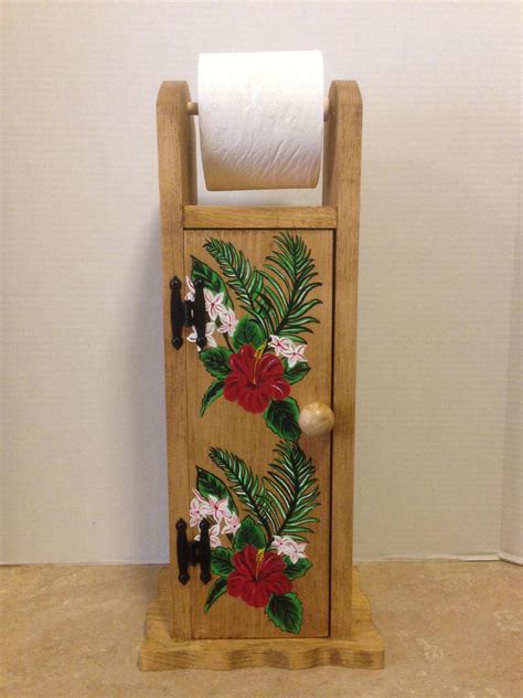 Toilet Paper Holder, Toilet Tissue Holder, Tropical Decor, Bathroom ...