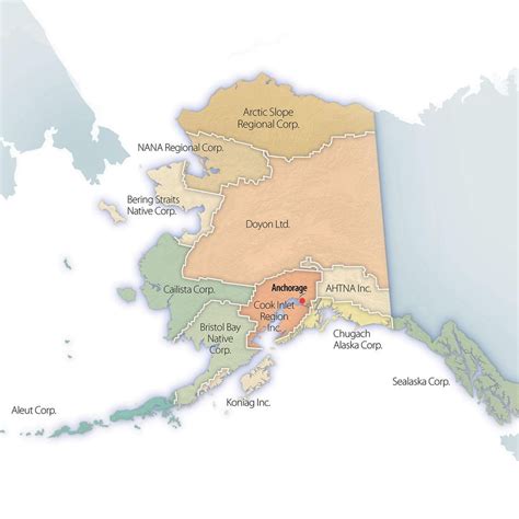 Regional corporations of the Alaska Native community : MapPorn