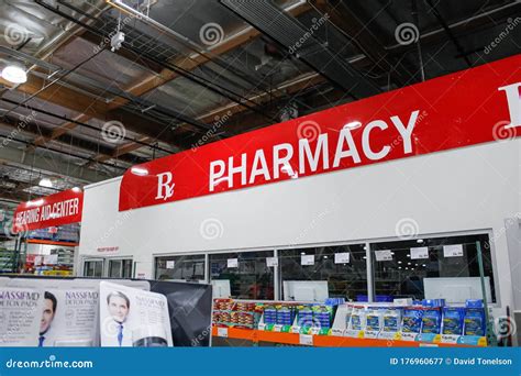 Costco pharmacy editorial photography. Image of back - 176960677