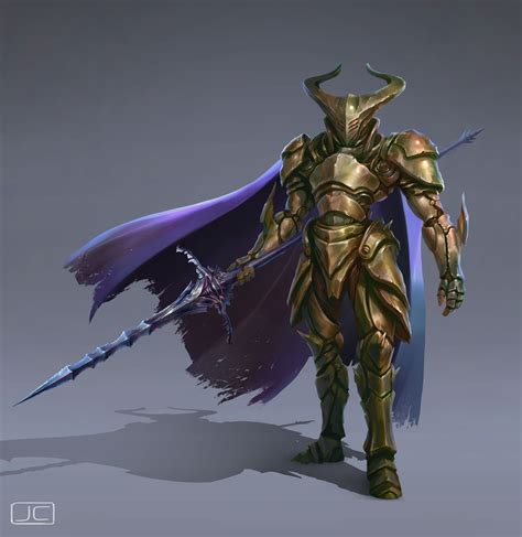 ArtStation - Knight in Chitin Armor, Joshua Carrenca | Fantasy armor, Knight, Concept art characters