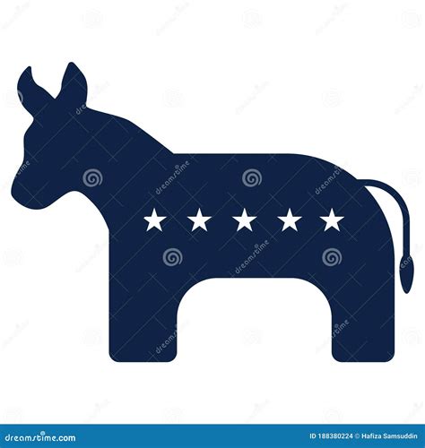 Usa Democrat Party Symbol. Vector Illustration Decorative Design Editorial Stock Image ...