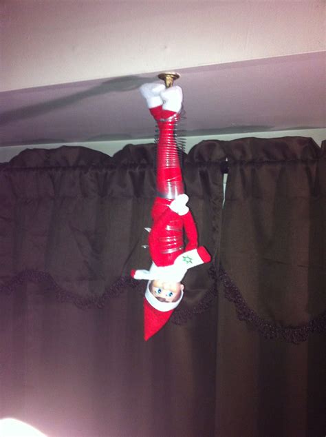 Upside down slinky Slinky, Elf On The Shelf, Shelves, Holiday Decor, Home Decor, Shelving ...