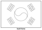 Asian flags coloring pages | Free Coloring Pages