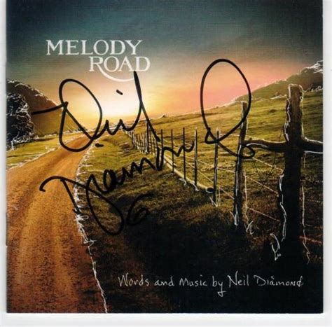 Neil Diamond Melody Road signed CD Cover from Barnes and Noble Signing