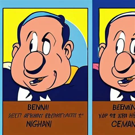 cartoon character of Benjamin netanyahu. by Carl | Stable Diffusion | OpenArt