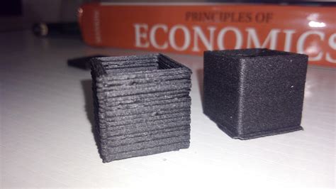 Well it turns out Carbon Fiber Nylon doesn't like retractions. These were printed with the same ...