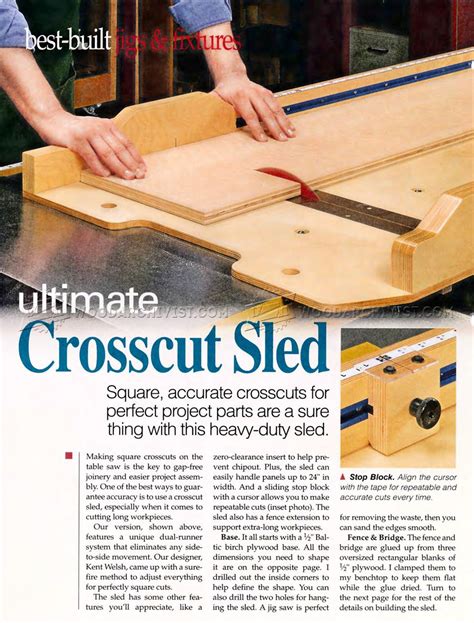 Ultimate Crosscut Sled Plans • WoodArchivist