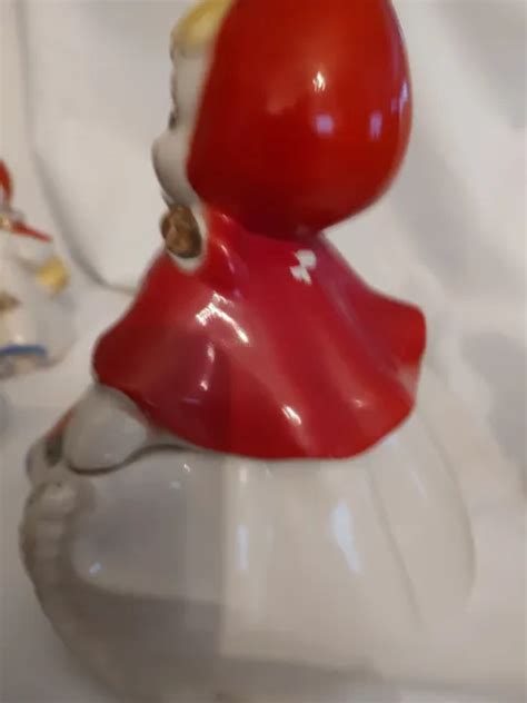 RARE 1940'S HULL Pottery Vintage Little Red Riding Hood Cookie / Cracker Jar $120.00 - PicClick