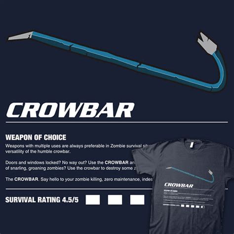 Zombie Weapons: Crowbar | Shirtoid