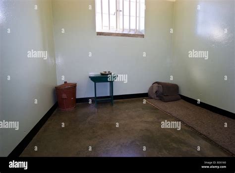 Nelson Mandela's Prison Cell on Robben Island, Cape Town, South Africa Stock Photo - Alamy