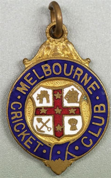 Melbourne Cricket Club Membership Badge, 1901-02 - Sporting - Cricket ...