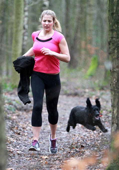 Gemma Atkinson Workout - Running in Forest Essex, January 2015 • CelebMafia