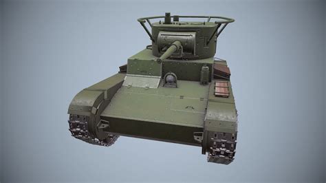 Panzer T-26 model 3D asset | CGTrader