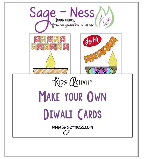 Diwali Kids Activities – Make your own Diwali card | Sageness