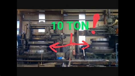 very large lathes and milling machines in our engineering shop - YouTube