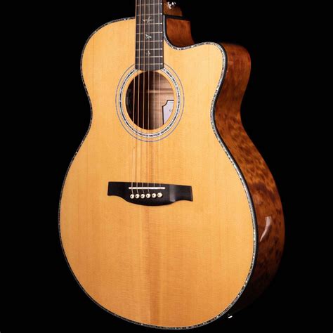 PRS SE Angelus A55E Quilt Back and Sides Natural with Black Gold Back ...