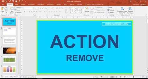 Tutorial Remove Action pada Microsoft Office Powerpoint | Just Click the Picture