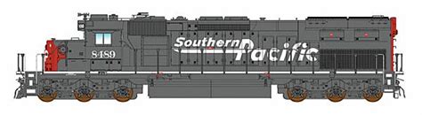 Intermount - EMD SD40T-2 Tunnel Motor - Standard DC - Southern Pacific (gray, red, Speed ...