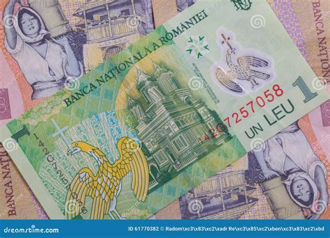 Different Romanian Lei Banknotes Stock Photo - Image of financial ...