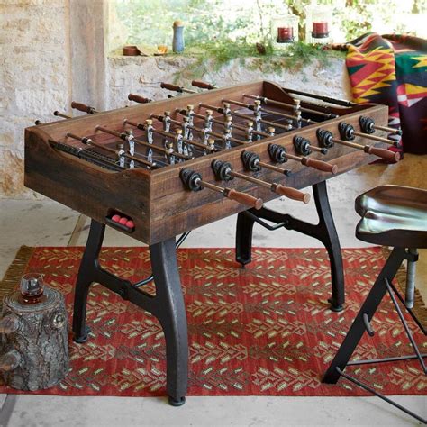 Antique rustic furniture | Foosball table, Shuffleboard table, Foosball