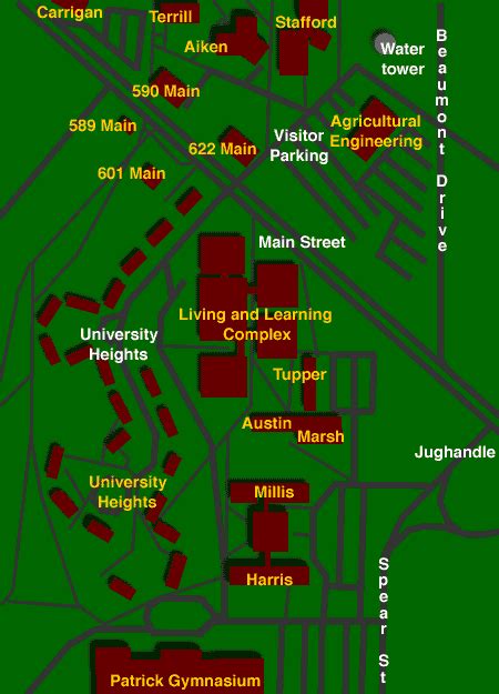 University of Vermont University Heights Map