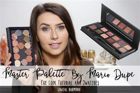 Master Palette by Mario Inspired Eye Look & Swatches with Makeup Geek Dupes - Logical Harmony