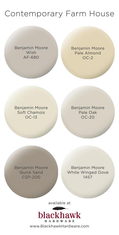 Contemporary farm house interior paint colors by Benjamin Moore #bedroompaintcolo… | Paint ...