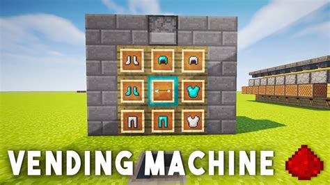 REDSTONE VENDING MACHINE - Minecraft Redstone Tutorial (MCPE, Xbox One ...