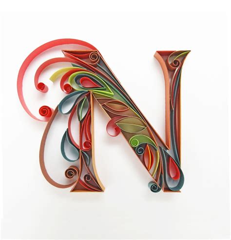 Alphabet N is inspired by the onset of winter, deep colors and earthy woodiness. The letter is 3 ...