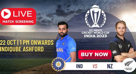 India vs New Zealand ICC Cricket World Cup 2023 (Live Screening)