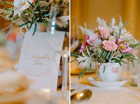 pink flowers in teacup wedding decor Pender, Wedding Decorations, Table ...