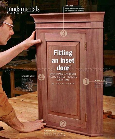 #836 Fitting an Inset Door - Cabinet Door Construction #woodworkingplans # ...