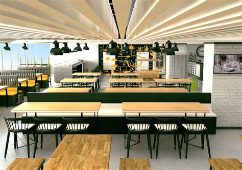 Interior Cafeteria Design on Behance