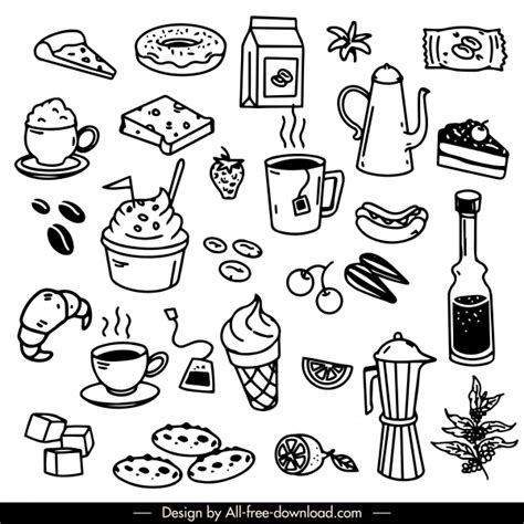 Food vectors free download graphic art designs