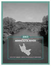 State of the Minnesota River 2003 Surface Water Quality Monitoring | Minnesota River Basin Data ...